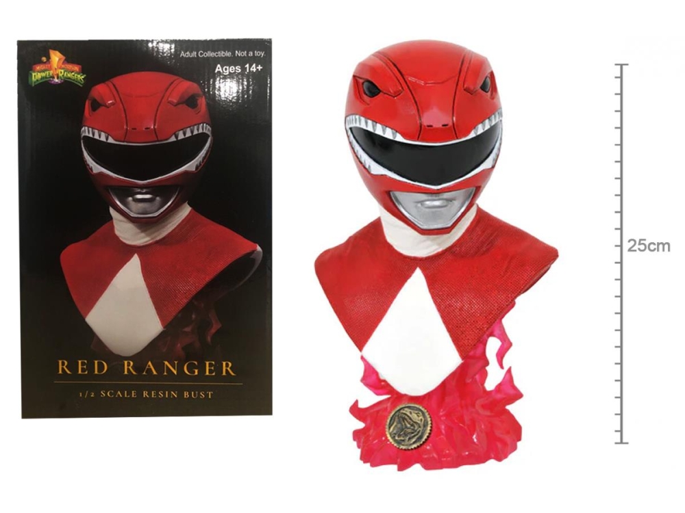 Diamond Legends In 3d Mighty Morphin Power Rangers - Red Ranger Bust 1/ ...