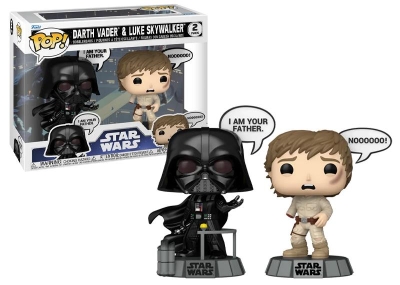 Funko Pop 2-Pack Disney Star Wars Sayings - Darth Vader & Luke Skywalker Bobble-Head