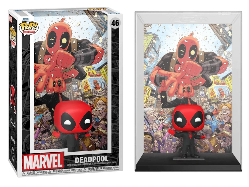 Funko Pop Comic Covers Marvel Deadpool 2025 - Deadpool İn Black Suit No ...