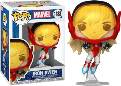 Funko Pop Marvel Spider Gwen Gwenverse - Iron Gwen No:1488 Bobble-Head