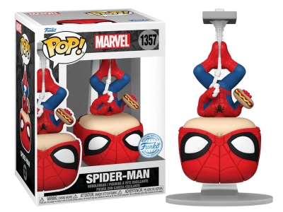 Funko Pop Marvel - Spider-Man With Hot Dog Special Edition No:1357 Booble Head