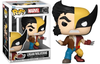 Funko Pop Marvel Split - Logan/wolverine No:1433 Bobble-Head