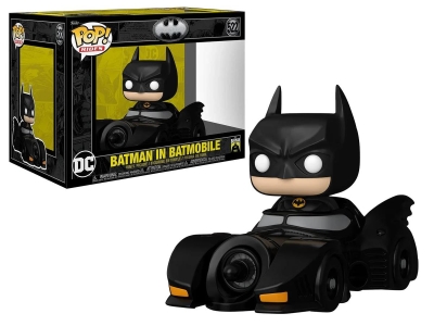 Funko Pop Rides Deluxe Dc Batman 85th Anniversary - Batman With Batmobile No:522