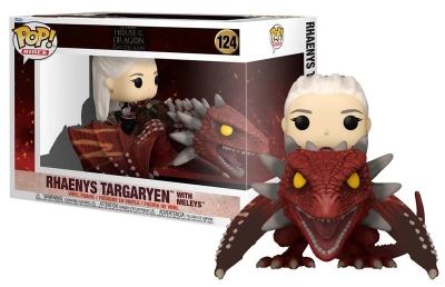 Funko Pop Rides Deluxe House Of The Dragon - Rhaenys Targaryen With Meleys No:124