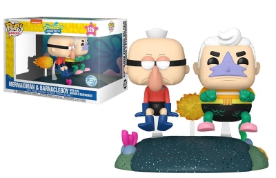 Funko Pop Rides Deluxe Spongebob Squarepants -Mermaidman And Barnacleboy With The Invisible