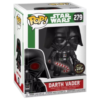 Funko Pop Star Wars Holiday Darth Vader Limited Glow Chase Edition No:279 Bobble-Head