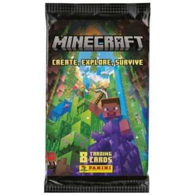 Minecraft Create Explore Survive Trading Cards 1 Paket (8 Kart)