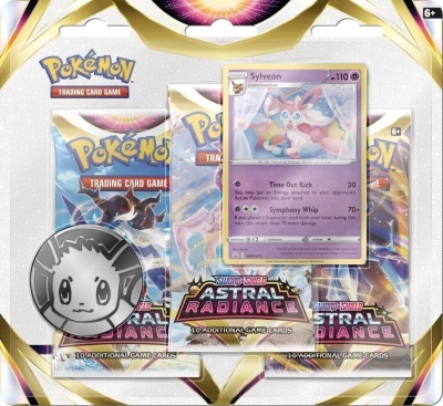 Pokemon Tcg Astral Radiance Premium Checklane 3 Booster Paket + Sylveon