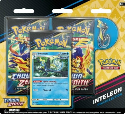 Pokemon Tcg Crown Zenith Pin Collection - Inteleon