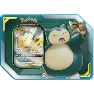 Pokemon Tcg Eevee & Snorlax Gx Tag Team Kart Tin Metal Kutu (orjinal Ürün)