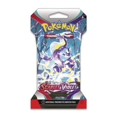 Pokemon Tcg Scarlet and Violet Sleeved Tek Booster Paket