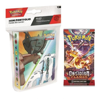 Pokemon Tcg Scarlet & Violet Obsidian Flames Mini Album + Booster Pack