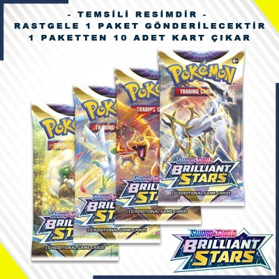 Pokemon Tcg Sword & Shield Brilliant Stars Booster Pack (Orjinal Ürün)