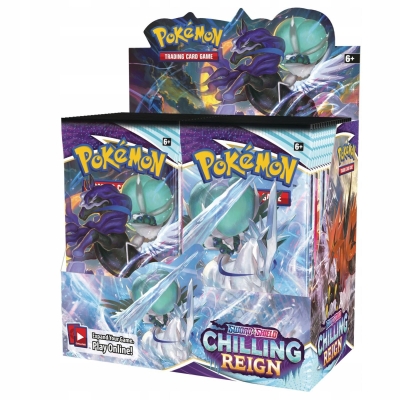 Pokemon Tcg Sword & Shield Chilling Reign Booster Box-36 Paket Orjinal Jelatinde