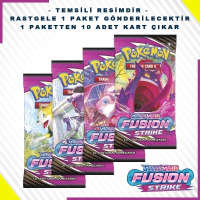 Pokemon Tcg: Sword & Shield Fusion Strike Booster Pack 10'lu (Orjinal Ürün)