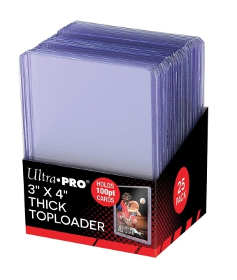 Ultra Pro 7,5cm X 10cm Thick Toploader 100pt Kalın 25'li