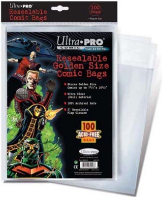 Ultra Pro Golden Age Comic Bags 22,2 X 27,9 Cm 100'lü Koruyucu