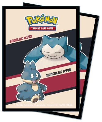 Ultra Pro Pokemon Snorlax & Munchlax Temalı 65 Adet Sleeve Kart Koruyucu