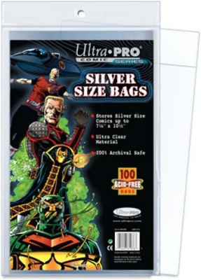 Ultra Pro Sılver Age Comic Bags 18.1 Cm X 26.35 Cm 100'lü Koruyucu