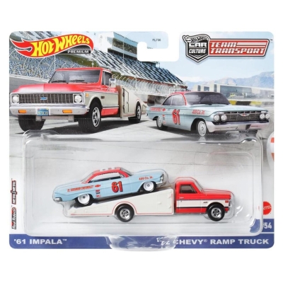 Hot Wheels Team Transport 61 Impala + 72 Chevy Ramp Truck