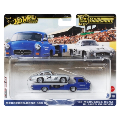 Hot Wheels Team Transport Mercedes-Benz 300 SL + MB Blaues Wunder