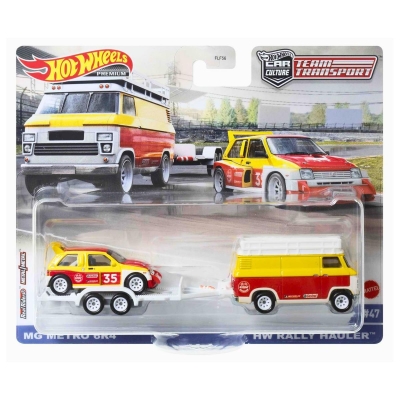 Hot Wheels Team Transport Mg Metro 6r4 + Rally Haule