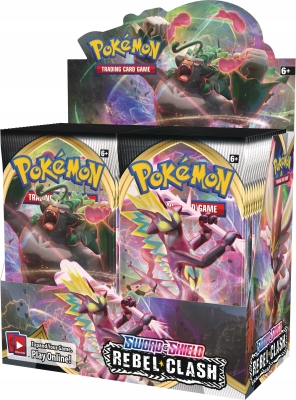 Pokemon Tcg Sword & Shield Rebel Clash Booster Box-36 Paket Orjinal Jelatinde