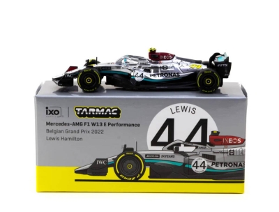 Tarmac Works 1/64 Mercedes-AMG F1 W13 E Belgian Grand Prix 2022 Lewis Hamilton