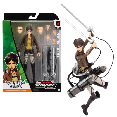 Total Anime Attack On Titan Eren 6.5-Inch Action Figür Ve Aksesuarları