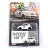 Mini GT 1/64 LB-WORKS x Abas Works ABARTH 595 Gara White - Blister No:809
