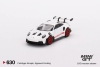 Mini GT 1/64 Porsche 911 (992) GT3 RS White with Pyro Red Accent Package