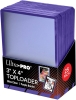 Ultra Pro 7,5cm X 10cm Purple Border Toploader 25'li